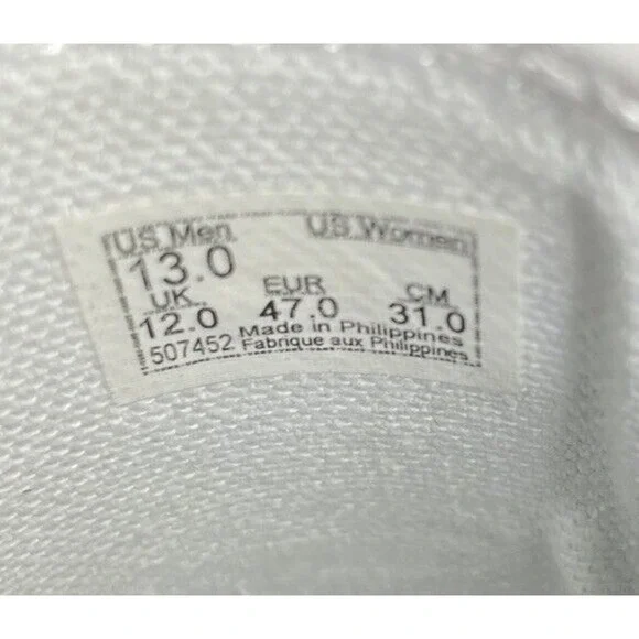 Vans Leather Red White Check Classic Slip-On Shoes Mens 13 New Fast Ship - Picture 11 of 12